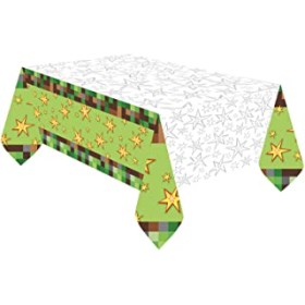 TOVAGLIA DI PLASTICA VERDE E MARRONE 180X120CM