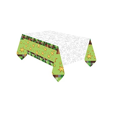 TOVAGLIA DI PLASTICA VERDE E MARRONE 180X120CM