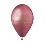 50 PALLONCINI 13 POLLICI GLOSSY B/COMPLEANNO ROSA