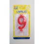 CANDELE MINI ROSSE N 9