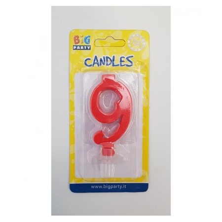 CANDELE MINI ROSSE N 9