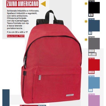 ZAINI AMERICANI UNICA TINTA BLU 2026