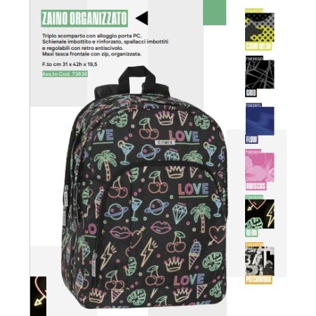 ZAINI ORGANIZZATI FANTASIA COMIX CAMO MESH 2025