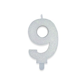 CANDELE SWEETY BIANCO GLITTER N.9