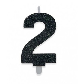 CANDELE SWEETY NERO GLITTER N.2