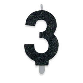 CANDELE SWEETY NERO GLITTER N.3