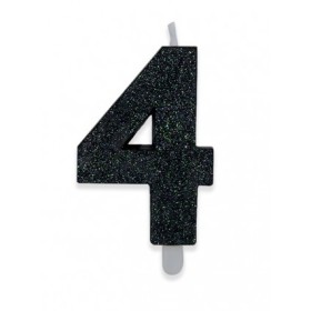 CANDELE SWEETY NERO GLITTER N.4