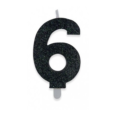 CANDELE SWEETY NERO GLITTER N.6