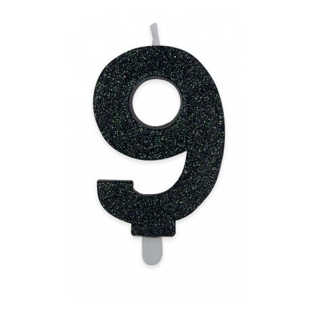 CANDELE SWEETY NERO GLITTER N.9