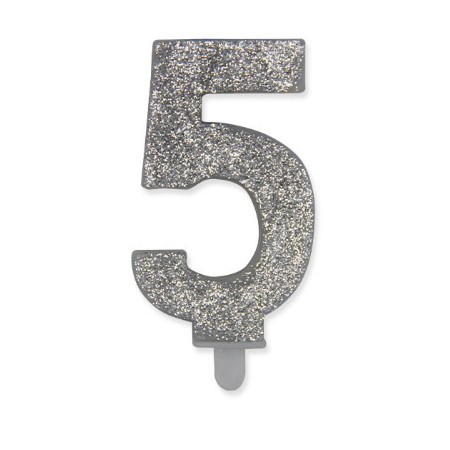 CANDELE SWEETY ARGENTO GLITTER N.5