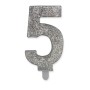 CANDELE SWEETY ARGENTO GLITTER N.5