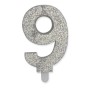 CANDELE SWEETY ARGENTO GLITTER N.9