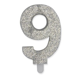 CANDELE SWEETY ARGENTO GLITTER N.9