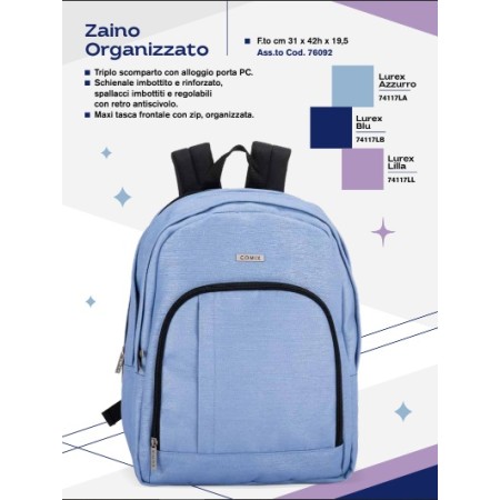 ZAINI ORGANIZZATI COMIX LUREX NERI 2026