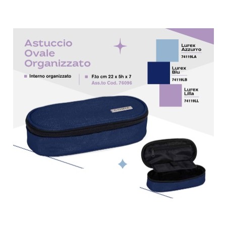 ASTUCCI OVALI COMIX LUREX BLU 2026