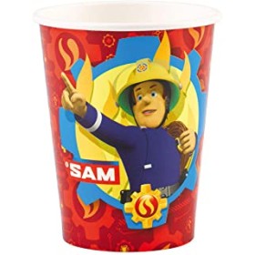 BICCHIERI CARTA SAM IL POMPIERE 266ML PZ 8