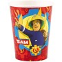 BICCHIERI CARTA SAM IL POMPIERE 266ML PZ 8