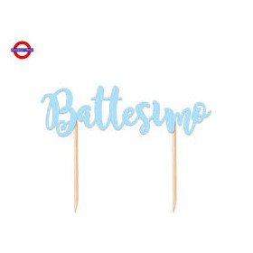 SCRITTA PER TORTA BATTESIMO CELESTE