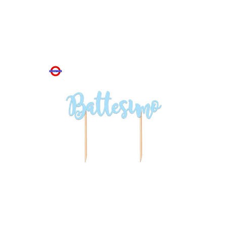 SCRITTA PER TORTA BATTESIMO CELESTE