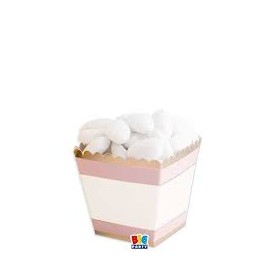 12 BOX PORTACONFETTI ROSA CHIC