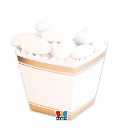12 BOX PORTACONFETTI ORO CHIC