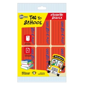 ETICHETTE ADESIVE 70X37 ROSSO FLUO