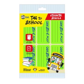 ETICHETTE ADESIVE 70X37 VERDE FLUO