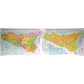 CARTINE GEOGRAFICHE CARTA SICILIA MUT.FMB