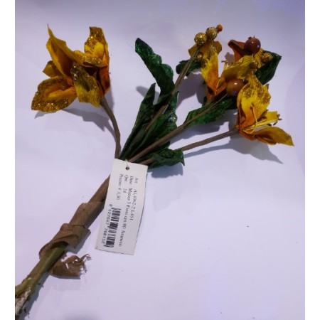 MAZZI 3 FIORI 80CM PZ 24 AL4062-2-L451