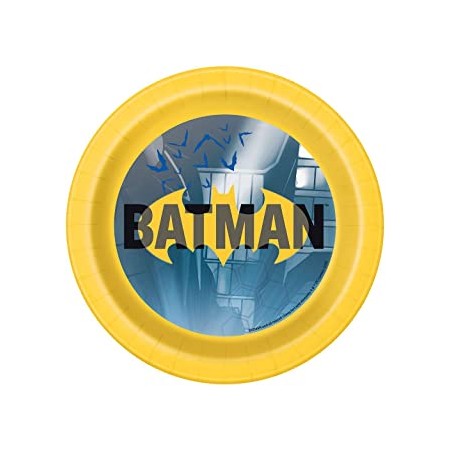 PIATTO 20 CM 8 PZ *BATMAN