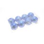 BOX 8 SFERE ALBERELLO GLITTER 8CM BLU
