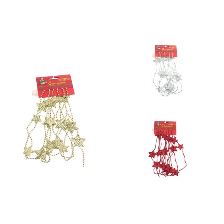 FILO DECORATIVO 270CM ORO-ROSSO-ARGENTO 3ASS