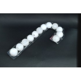 BOX BASTONE 12 SFERE 6CM BIANCO.