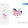 PALLONCINI MYLAR A FORMA DI UNICORNO ROSA