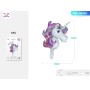 PALLONCINI MYLAR A FORMA DI UNICORNO VIOLA