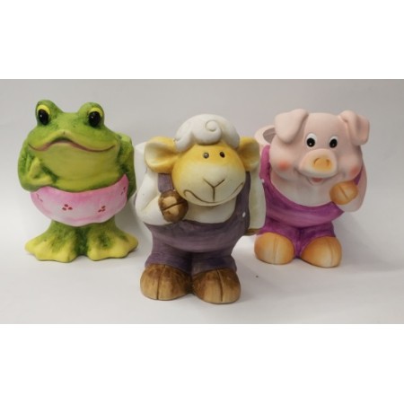 PORTA OVETTI ANIMALI CERAMICA