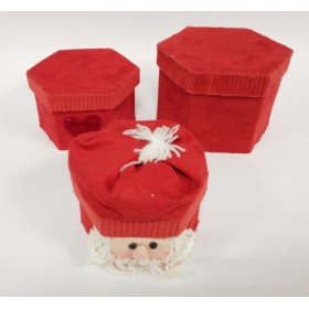 SCATOLE REGALO ESAGONALE ROSSO