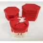 SCATOLE REGALO ESAGONALE ROSSO