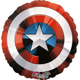 JUMBO AVENGERS SHIELD FOIL BALLOON. P38. P38 Q
