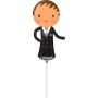 MINI SHAPE HANDSOME GROOM FOIL BALLOON. A A30 Q