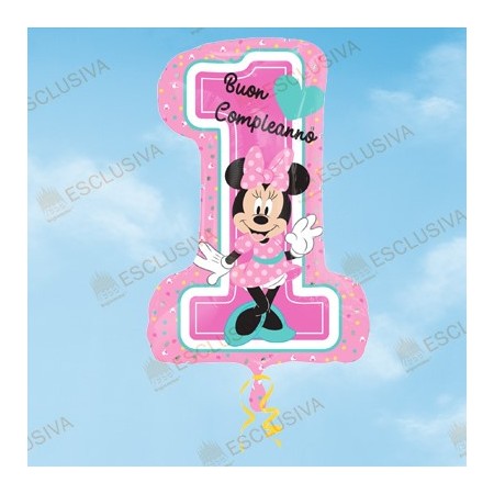 LRG SHPI XL MINNIE 1 COMPLEANNO P38 Q