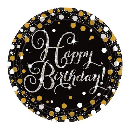 PLT 23CM SPK PRISM H BDAY Q