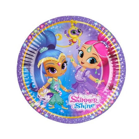 8 PLATES SHIMMER & SHINE 18CM Q