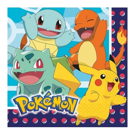 16 NAPKINS POKEMON 33CM Q