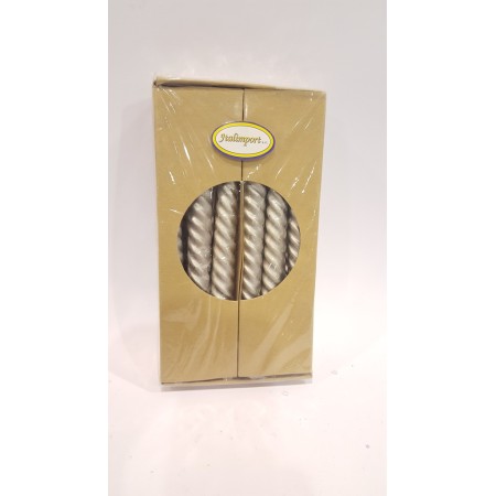 CANDELE ARG./ORO 21CM CONF. X 12