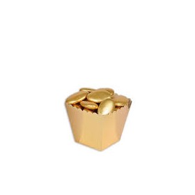 12 BOX PORTACONFETTI ORO METAL