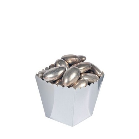 12 BOX PORTACONFETTI ARGENTO