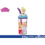 BICCHIERE C/CANNUCCIA E PERSONAGGIO 360 ML PRINCIPESSE