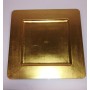 PIATTI PLASTICA QUADRATI ORO