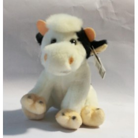 100117 PELUCHE MUCCA SEDUTA 17CM